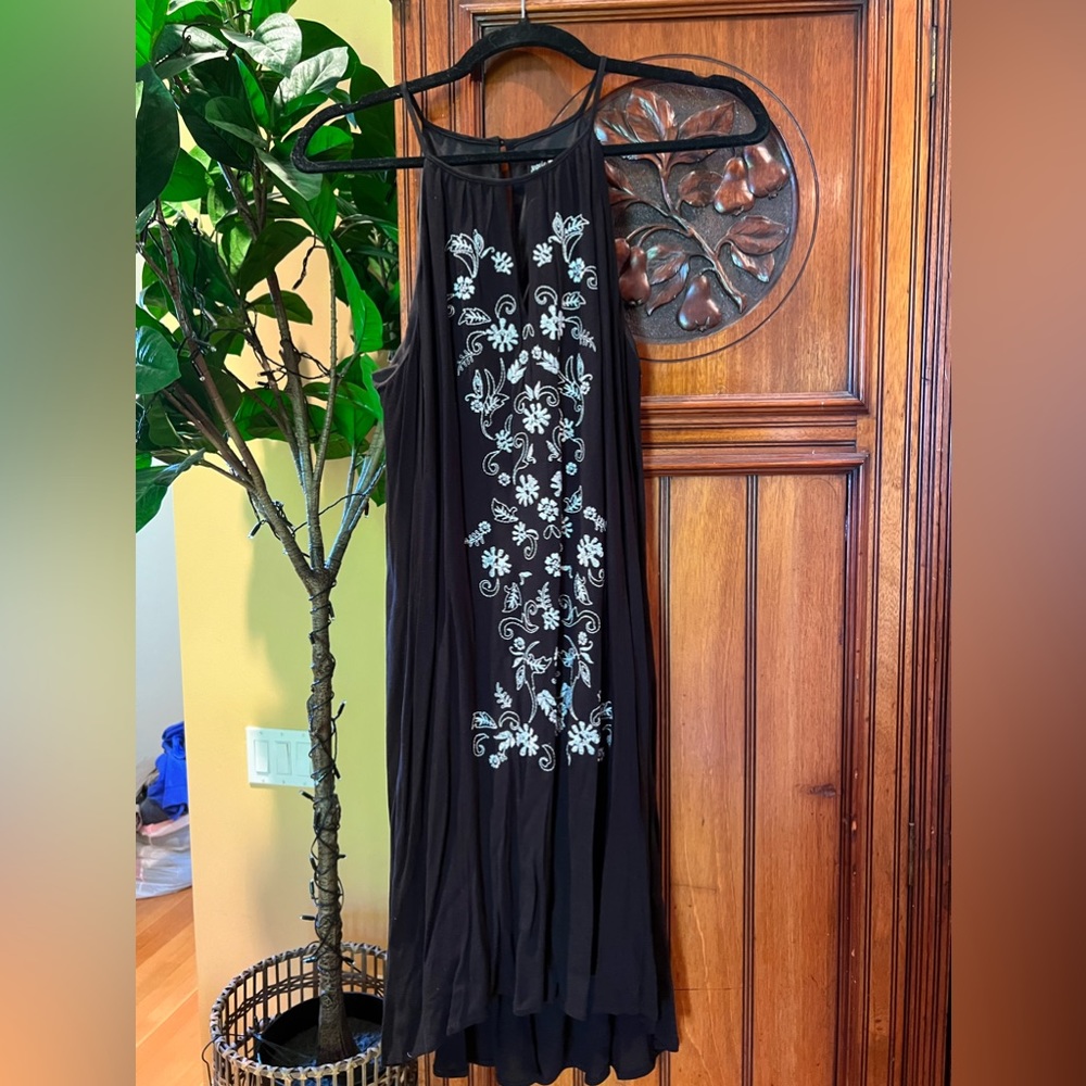 Black Sequin Hearts dress